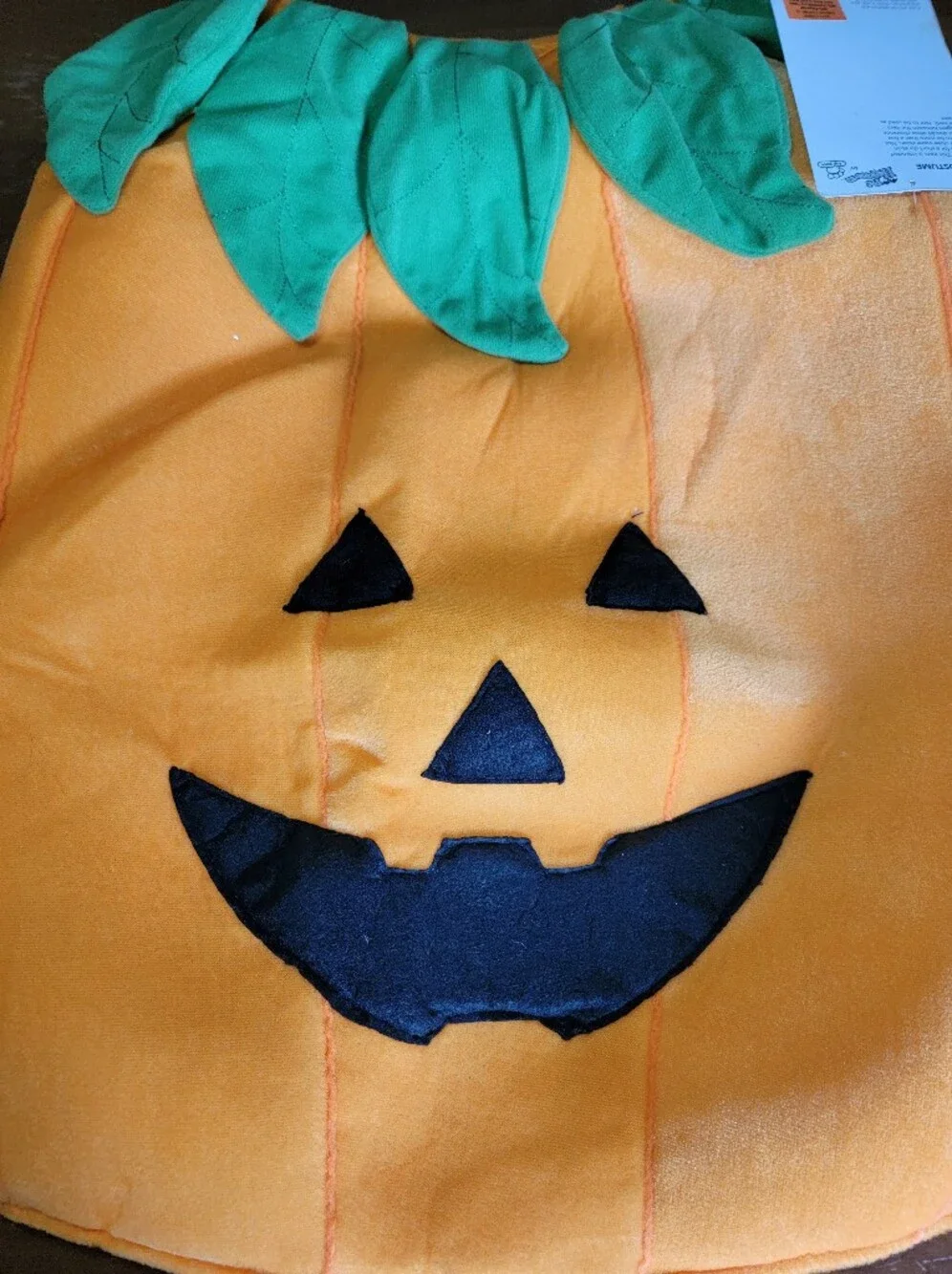 XL Dog Pumpkin Jack-O'-Lantern Costume Halloween